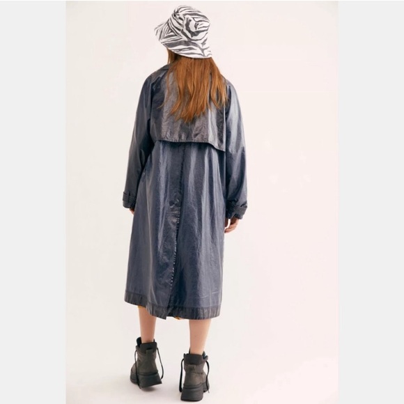 People Jackets & Coats | Free People We The Free Trinity High Shine Coat - Picture 3 of 10